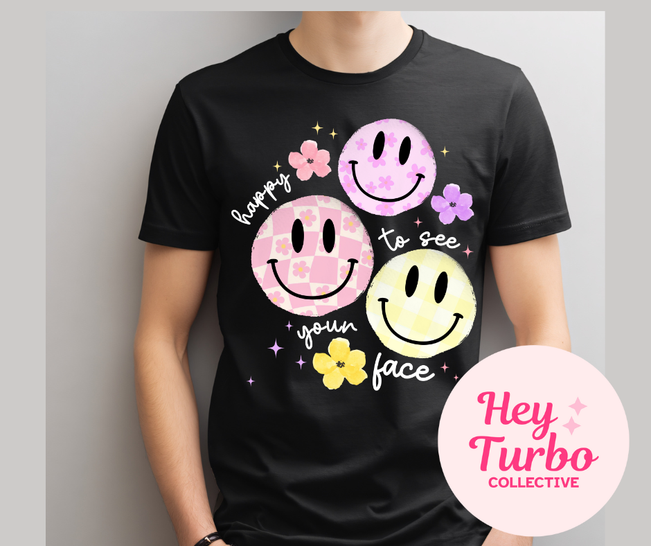 So Happy to See Your Face Smiley Tee