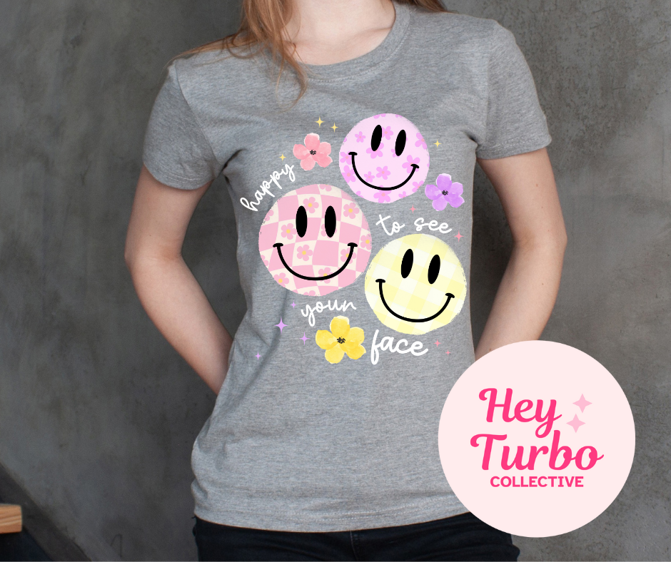So Happy to See Your Face Smiley Tee