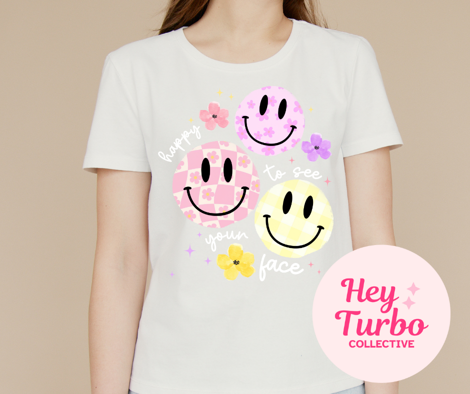 So Happy to See Your Face Smiley Tee